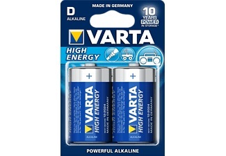 Varta, Varta High Energy - D Batterie (Blau/Silber), VARTA Batterie Longlife Power 4920121412 D/LR20, 2 Stück