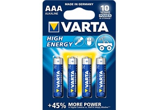Varta, Varta AAA Micro Alk/man 1.5V 4Pcs - Batterien (Blau/Silber), Varta AAA 1.5V 4-er
