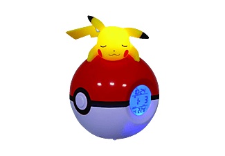 Teknofun Pikachu Pokeball - Wecker (Gelb/Rot/Violett)