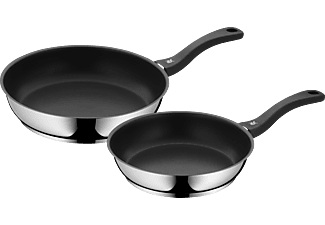 Wmf, WMF Bratpfanne Devil 24 cm, 28cm, WMF - Bratpfannen-Set DEVIL - silber - Edelstahl