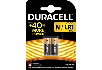 Duracell, Security Alkaline N/MN9100/LR1 Alkaline Spezialbatterie, 1,5V, 825mAh - 2 Stück, DURACELL Batterie Security MN9100 N, LR1, 1.5V 2 Stück