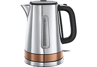 RUSSELL HOBBS, Russell Hobbs Luna Copper Accents - Wasserkocher (Edelstahl/Kupfer), Russell Hobbs Luna Cooper 24280-70 Wasserkocher silber
