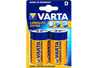 Varta, Varta Longlife - D Batterie (Gelb/Blau), VARTA Batterie 4120101412 Longlife, D/LR20, 2 Stück