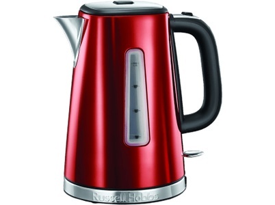 RUSSELL HOBBS, Russell Hobbs 23210-70 - Wasserkocher (Edelstahl/Schwarz/Rot), Russell Hobbs Luna Solar 23210-70 Wasserkocher Rot