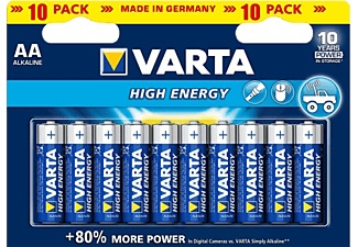 Varta, Varta High Energy - AA Batterie, VARTA Batterie High Energy AA 10-pack AA 10 Stück