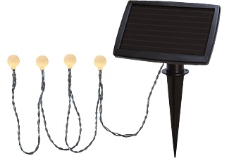 Star Trading, Star Trading Trading Solarlichterkette -, Warmweiß leuchtende LED-Solar-Lichterkette Globini
