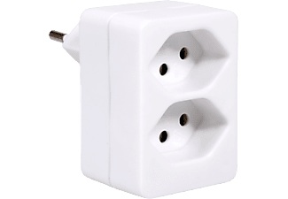 Schoenenberger, Schoenenberger 591.ws Abzweigstecker 2Xtyp 13 White - (Weiss), Schönenberger Electro Abzweigstecker Typ 13 | 2 Stück
