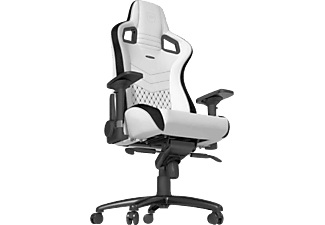 NOBLECHAIRS, Noblechairs Epic - Gaming-Stuhl (Weiss), Noblechairs EPIC Gaming Stuhl Weiss, Schwarz - NBL-PU-WHT-001 Gaming Seats