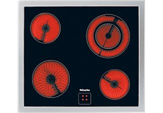 MIELE, Miele KM 6021 - Kochfeld (Edelstahl/Schwarz), Miele KM 6021 Kochfeld Rahmen Edelstahl