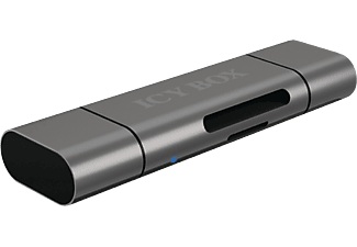 ICY BOX, ICY BOX Ib-Cr200-C - Externer Kartenleser (Schwarz), ICY BOX Card Reader Extern IB-CR200-C