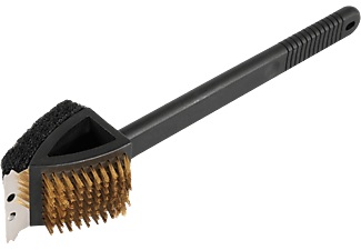 BBQ DRAGON, BBQ Dragon 752.1038.00 Grill Brushes 3Pcs - Grillbürste (Schwarz), BBQ Dragon - Grillbürste PREMIUM ZUBEHÖR - schwarz - 37.5/7/9 cm