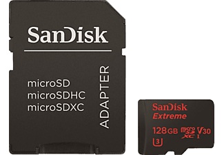 SanDisk, SanDisk Extreme 100MB/s microSDHC 128Gb, San Disk Extreme Ultra Micro SDHC Speicherkarte 128 GB 100MB/s Android