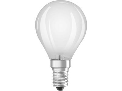 Osram, BASE RETRO LED Tropfenlampe mit 4 Watt, E14, warmweiß, matt - 3 Stück, OSRAM 3er-Set 4-W-LED-Lampe P45, E14, 470 lm, warmweiß, matt