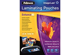 Fellowes, Fellowes 5396205 Laminating Pouches A4 25Pcs -, FELLOWES Laminiertasche A4 5396205 glanz, 80my 25 Stk