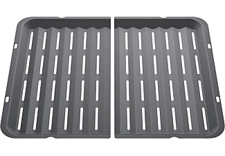 Bosch, Bosch Hez625071 Grillschale (Anthrazit), Bosch zweiteiliger Grilleinsatz, 18 x 363 x 218 mm, HEZ625071