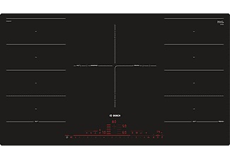 Bosch, Bosch Pxv901Dv1E - Kochfeld (Schwarz), Bosch Serie 8, Induktionskochfeld, 90 cm, Schwarz, flächenbündig (integriert), PXV901DV1E