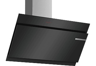 Bosch, Bosch Dwk98Jq60 - (Schwarz), Bosch Serie 6, Wandhaube, 90 cm, Klarglas schwarz bedruckt, DWK98JQ60