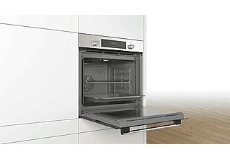 Bosch, Bosch Hba553Br0 - Backofen (Edelstahl/Schwarz), Bosch Serie 4, Einbau-Backofen, 60 x 60 cm, Edelstahl, HBA553BR0
