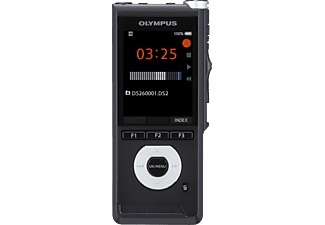 Olympus, Olympus Ds‑2600 + As‑2400 - Diktiergerät (Schwarz ), Diktiergerät Olympus DS-2600 Starter-Kit, Hi-Speed USB 2.0, mit DSS-Player, TFT-Vollfarbdisplay