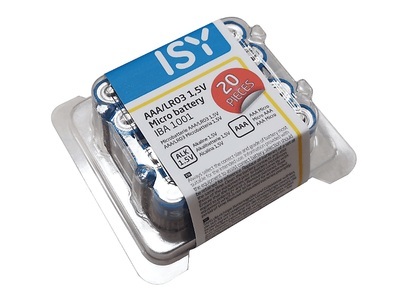 ISY Iba-1001 AAA 20Pcs - Batterie (Blau)