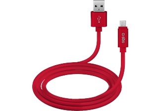 SBS Polo Collection Micro USB - Lade- und Datenübertragungskabel (Rot)