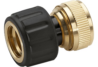 Kärcher, Kärcher 2.645-017.0 - Messing Schlauchkupplung (Schwarz/Gold), Kärcher Messing-Schlauchkupplung 1/2