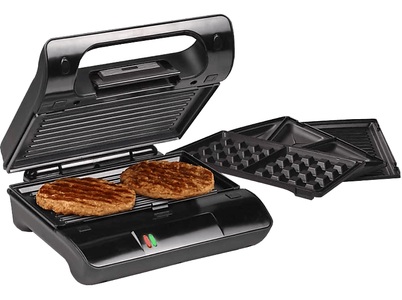 Princess, Princess Multi & Sandwich Compact Pro - Kontaktgrill (Schwarz/Edelstahl), Princess Multi & Sandwich Compact Pro - Kontaktgrill (Schwarz/Edelstahl)