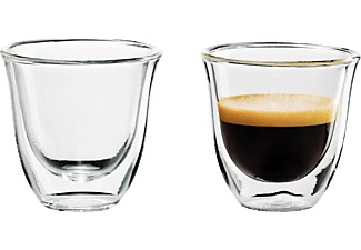 De Longhi, De Longhi 2er Set 60ml Espressotasse, De'Longhi Doppelwandige Espressogläser 90 ml 2erSet DLSC310