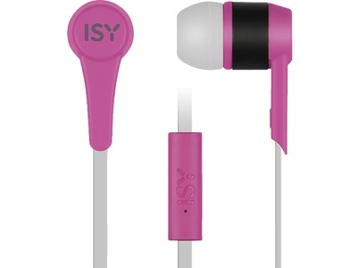 ISY, ISY Iie-1101 - Kopfhörer (In-ear, Pink), ISY Iie-1101 - Kopfhörer (In-ear, Pink)