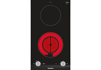 Siemens, Siemens Et375Cfa1E - Kochfeld (Schwarz), Siemens iQ300, Domino-Kochfeld, Elektro, 30 cm, Schwarz, Mit Rahmen aufliegend, ET375CFA1E