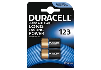 Duracell 123 Ultra Lithium 2Pcs - Batterie (Schwarz/Kupfer)