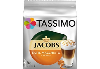 Tassimo, KAFFEEKAPSELN, Tassimo Kapseln Jacobs Typ Latte Macchiato Caramel 8 Kapseln