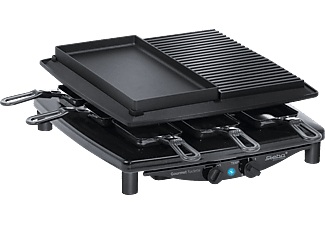 Steba, Steba RC 4 plus deluxe - Raclette (Schwarz/Silber), Steba RC 4 plus Deluxe Chrom Raclettegerät