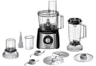 Siemens, Siemens Mk3501M Stainless Steel - Kompakt-Küchenmaschine (Edelstahl/Schwarz), Siemens Food-processor MultiTalent 3 schwarz MK3501M ? Küchenmaschine ? Edelstahl