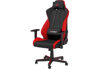 NITRO CONCEPTS, Nitro Concepts S300 Inferno - Gaming Stuhl (Schwarz/Rot), NITRO CONCEPTS Gaming-Stuhl »S300 Gaming Chair«, Bürostuhlzertifizierung DIN EN 1335