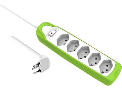 Schoenenberger, Schoenenberger 85.200.gn - Steckdosenleiste (Grün/Weiss), Schoenenberger 85.200.gn - Steckdosenleiste (Grün/Weiss)