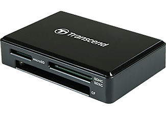Transcend, Transcend Ts-Rdc8K2 - Kartenleser (Schwarz), Transcend CardReader, USB 3.1, Gen 1, black, SD/microSD/CF slots, TS-RDC8K2