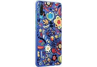Huawei, Huawei P30 Lite Hardcase Hülle PU Case Floral Blau (51993074), Huawei - P30 Lite - Polycarbonat Schutzhülle, Multicolor