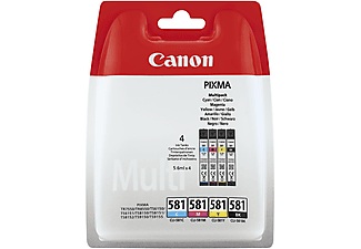 Canon, Canon Cli-581 Tintenpatronen Multipack + Glossy Fotopapier Tintenpatrone, Canon Tintenpatrone, BKCMY, Photo, Multipack, CLI-581BKCMY