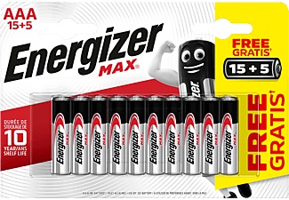 Energizer, Energizer Max +Power Seal 20x AAA, ENERGIZER Batterien AAA 20 -teilig