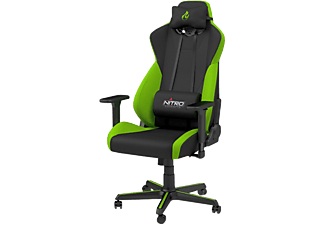 NITRO CONCEPTS, Nitro Concepts S300 Atomic Green - Gaming Stuhl (Schwarz), NITRO CONCEPTS Gaming-Stuhl »S300 Gaming Chair«, Bürostuhlzertifizierung DIN EN 1335