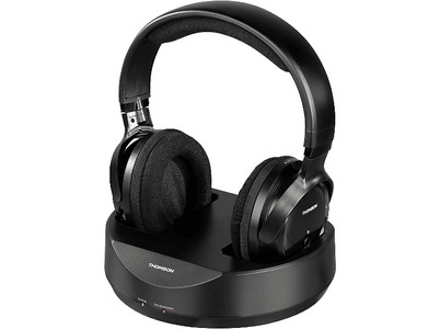 Thomson, SCHNURLOS. KOPFHöRER, Thomson Whp3001Bk - Funkkopfhörer mit Ladestation (Over-ear, Schwarz)