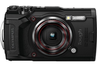 Olympus, Olympus Tough TG-6 Digitalkamera 12 Mio. Pixel Opt. Zoom: 4 x Schwarz GPS, Stoßfest, Wasserdicht bis 15 m,, 