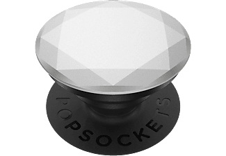 POPSOCKETS, Popsockets 801136 Metallic Diamond Silver - Handy Griff und Ständer (Silber), 