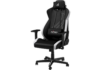 NITRO CONCEPTS, Gaming-Stuhl Nitro Concepts S300 EX Radiant White Schwarz, Weiß, NITRO CONCEPTS Gaming Chair »S300 EX«