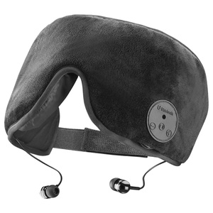 cellularline, cellularline Reise Schlafmaske mit integriertem Kopfhörer Schwarz, cellularline Reise Schlafmaske mit integriertem Kopfhörer Schwarz
