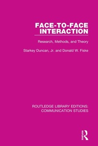 Taylor & Francis Ltd., Face-to-Face Interaction, 