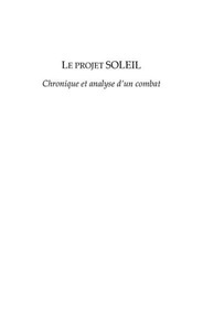 Harmattan, Projet soleil, 