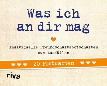 undefined, Was ich an dir mag - 20 Postkarten, Was ich an dir mag - 20 Postkarten