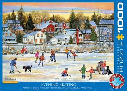 Eurographics, Eurographics 6000-5439 - Abend Schlittschuhlaufen von Patricia Bourque, Puzzle, Eurographics 6000-5439 - Abend Schlittschuhlaufen von Patricia Bourque , Puzzle, 1.000 Teile